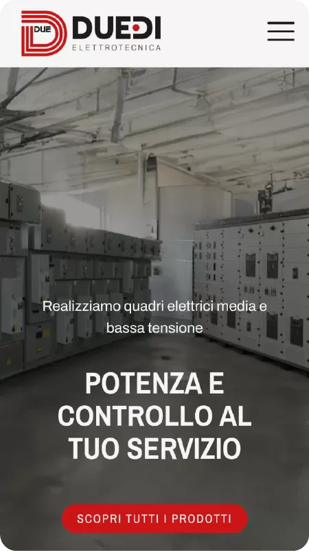 Nuovo sito internet aziendale per Due Di Elettrotecnica